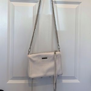 White Rebecca Minkoff Zipper Crossbody